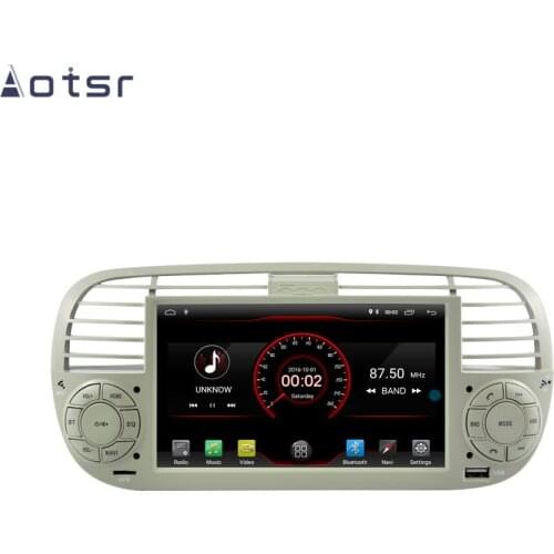 AOTSR 1 Din Car Radio For Fiat 500 2007 - 2014 Android 10 Multimedia Player Auto Stereo GPS Navigation DSP AutoRadio IPS Unit