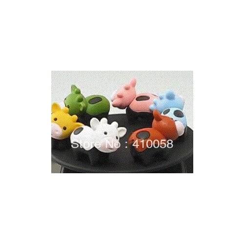 Free shipping Cute Animal Cow Eraser 20pcs/lot Creative School Children Stationery Eraser