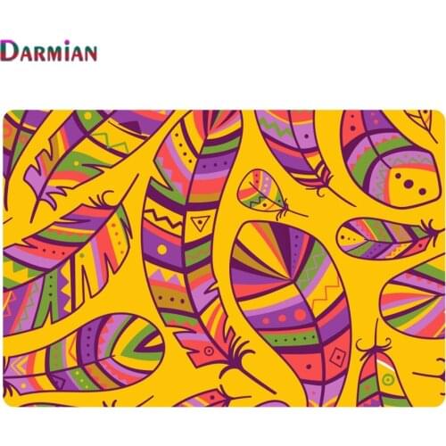 DARMIAN Feather Pattern Big Carpet Children Bedroom Gym Play Area Rug Soft Kids Room Decor Carpets Water Absorption Kitchen Mat