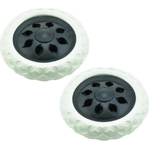Hot-Pluggable Market Car Wheel Snap Baby Stroller Wheel WHITE 15,5 CM 2 PCS PAT0004-2