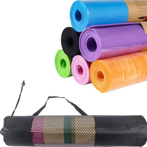 Yoga Mat Exercise Fitness Mat Exercise Yoga Mat with Carrying Strap High Density Non-Slip Workout Mat for Yoga Pilates Exercises