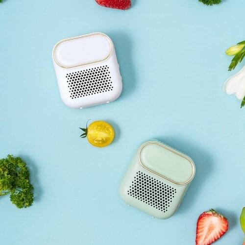 Mini Ozone Air Purifier Fresh Deodorizer Fridge for Refrigerator Closets Pet Car Portable Built in Battery