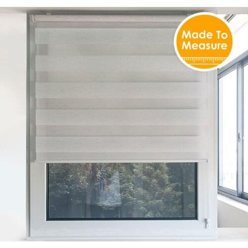 Mini Roller Blind No Drill NoScrew 100%Polyester Translucent Zebra Blind for Living Room for small window shades Customized Size