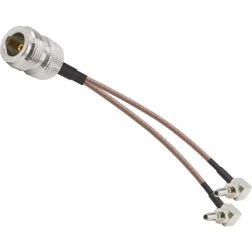 N Type External Adapter Cable Pigtail N Female to 2 X CRC9 Male Connector Antenna RG316 Cable Splitter Combiner Y Type Cable