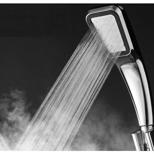 300-holes Pressure Supercharger Rainfall Shower Head Square Hand-held Shower Nozzle Water Saving High Quality