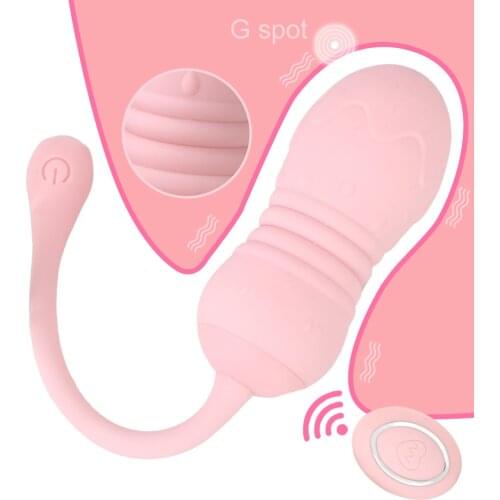 Wearable Dildo Vibrator G-Spot Clitoris Stimulation Sex Toys for Women Telescopic Wireless Remote Vibrating Egg 8 Speed