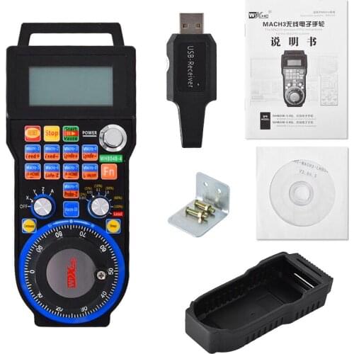New Wireless USB MPG Pendant Handwheel Mach3 For CNC Mac.Mach 3, 4 axis controller CNC Wireless Handwheel