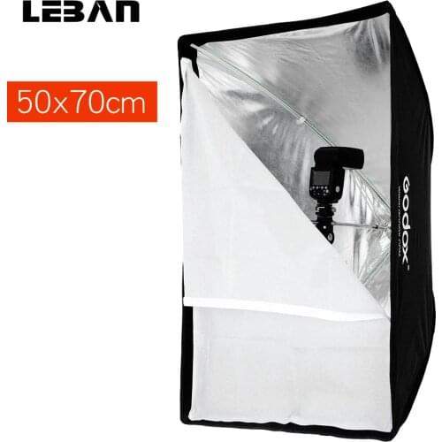 Godox Portable 50 x 70cm 20" 27" Umbrella Photo Softbox Reflector for Flash Speedlight