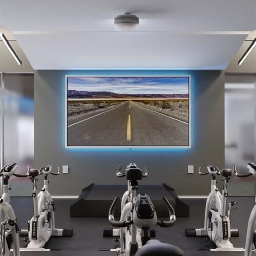 High Contrast Optical Lens Projection Screen With Ambient Light Rejecting UST Ultra Short Throw Projector Screens