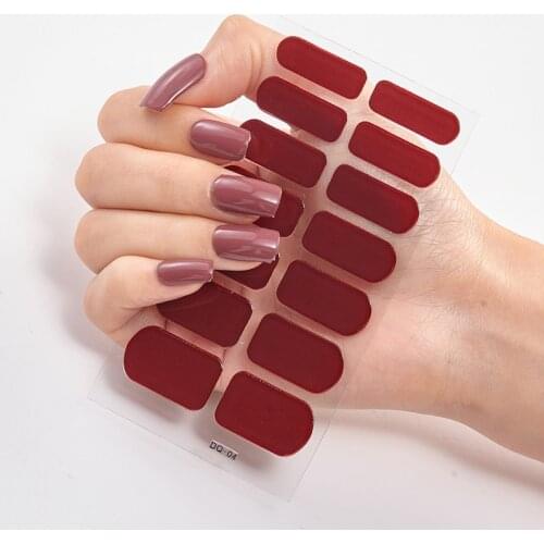 Christmas Dress Up Pure Solid Color Foil Nail Art Stickers 2020 Designer Nail Decoration Nails Art Decoration Nailart