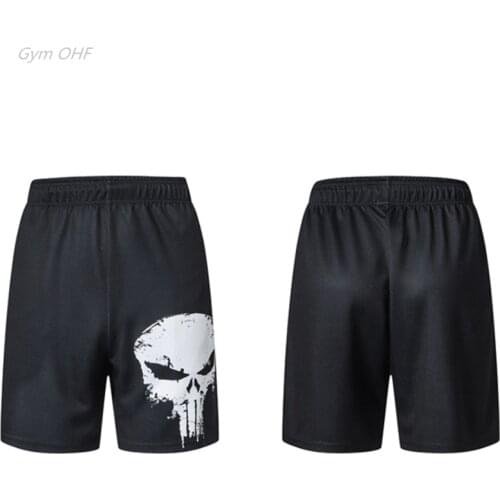 Boxing Shorts Training Sport Shorts Men Kickboxing Fights Short Pant Super Hero 3D Pocket Zip Gym Loose Running BJJ Mens Shorts