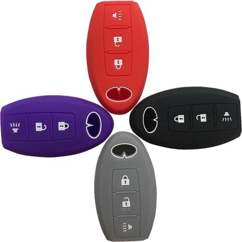 Silica Gel Case Car Key Cover for Infiniti QX50 QX60 FX50 EX37 EX35 FX35 FX45 2014 2015 2016 Silicone Remote Control Key Holder