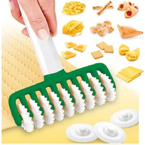 Rolling Pin Dough Dumpling Skin Wonton Biscuit Skin Hob Cookie Cutter Set Cookie Mold Baking Tool