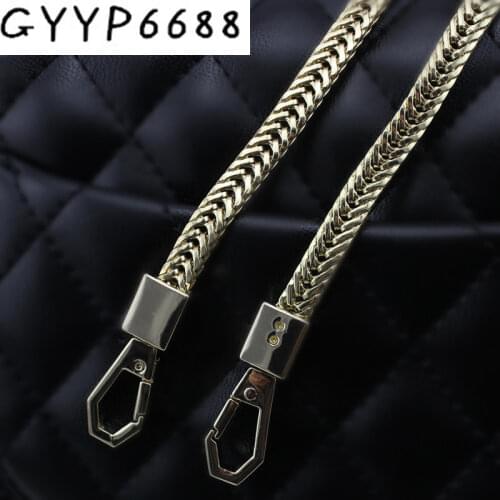120cm 130cm High quality width 7mm flat Chains Shoulder Straps for Handbags Purses Bags Strap Replacement Handle Accessories