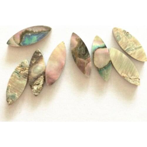 20Pcs Fretboard Abalone Inlay Material Dots 14mm*5mm Diagonals