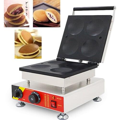 4 hole Commercial Non-stick Pancake waffle machine Electric muffin snack equipment NP-551 Waffle maker 110/220v Dorayaki machine
