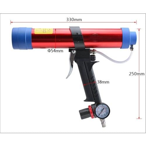 400ml Sausage pneumatic air glass glue guns, air caulking gun, glass glue tools