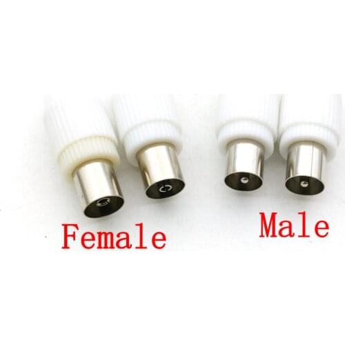 5PCS Antenna CATV Cable Male/Female Connector plug RF adapter