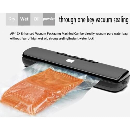 Wet and Dry Automatic Food Vacuum Sealing Machine Commercial Household Electric Packaging Equipment Includes 15 Sealing Pockets