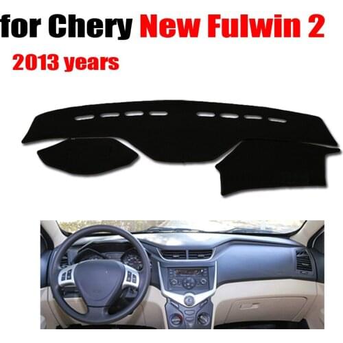 FUWAYDA Car dashboard cover mat for Chery New FULWIN 2 2013 years Left hand drive dashmat pad desk pad car dashboard stickers