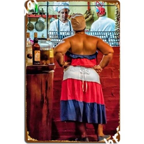 Cucchimama And The Chef Metal Sign Poster Retro Wall Mural Party Tin Sign Posters