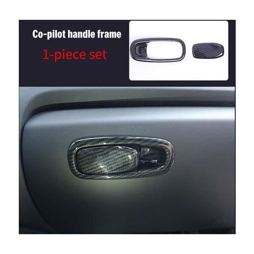 For Volvo XC60 2010-2018 carbon fiber Co-pilot handle cover 2pcs
