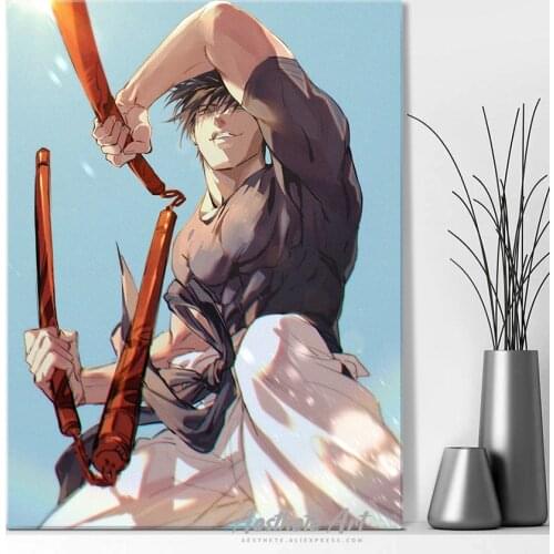 Jujutsu Kaisen Toji Fushiguro Anime Manga Home Decor Canvas Poster Print Decoration Art Wall Picture Living Room Painting