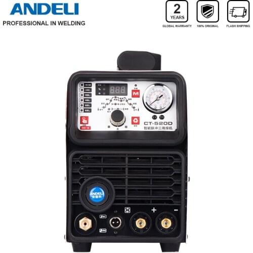 ANDELI Smart Portable Pulse Pulse Laser CT-520DP 3 in 1 Lasser with CUT/MMA/TIG Lassen Machine 3 in 1