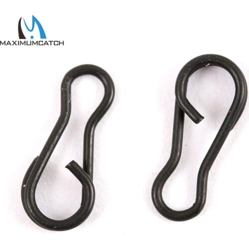 Maximumcatch Carp Speed Link 25pc Matt Black Carp Fishing Tackle Multi-clips Snap Lure Connector Fishing Accessories Snap