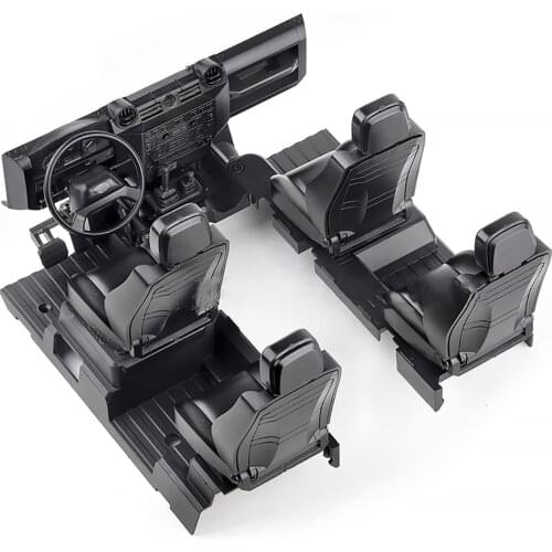 Simulation Cab Cockpit Interior Decoration Body Center Console Kit for 1/10 Traxxas TRX4 Defender RC Car Accessories