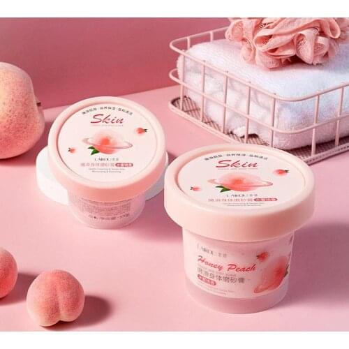 Niacinamide Body Scrub Ice Peach Scrub Exfoliating Body Whitening Body Care New