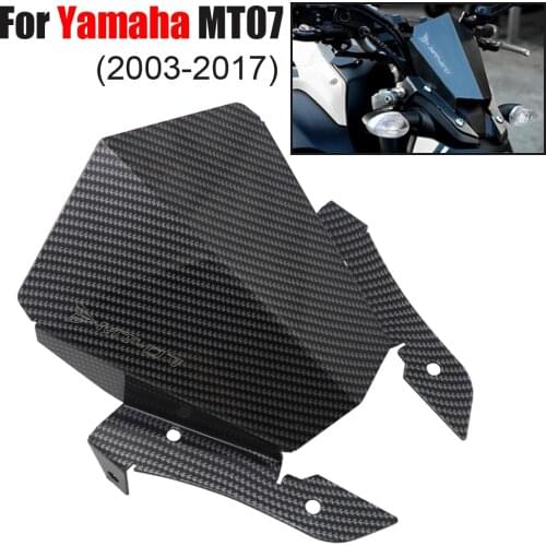 New MT-07 MT 07 Motorcycle Aluminum Motorbike Windshield Windscreen For Yamaha MT07 2013 2014 2015 2016 2017