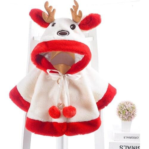 Infant Baby Girls Hooded Clothing For Kids Coats New Year Christmas Outfit Warm Jacket Coat Toddler Girl Cute Jacket Outerwear