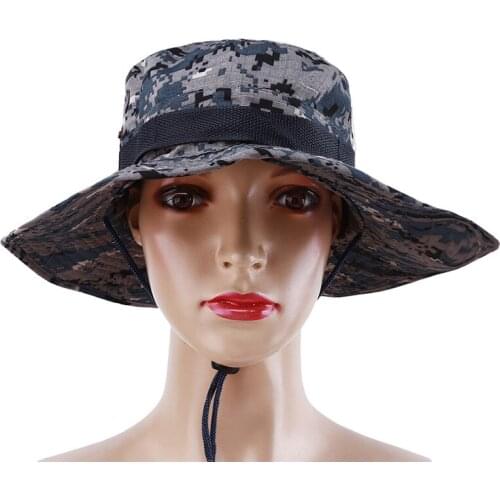 Multiple Styles Men Women Bucket Hat Unique Fishing Outdoor Cap Outside Wide Brim Mountaineering Camouflage Fisherman Hat
