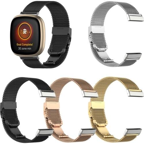 Milanese Watchband For Fitbit Versa 3/Sense Smart Bracelet Wrist Band Metal Replaceable Watch Straps For Fitbit Versa 3 Correa