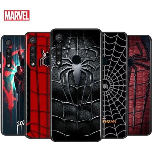 Marvel Spiderman Logo For Motorola G9 G8 G Stylus Power One Fusion Hyper Edge E7 E6 5G Plus Play Lite Silicone Phone Case