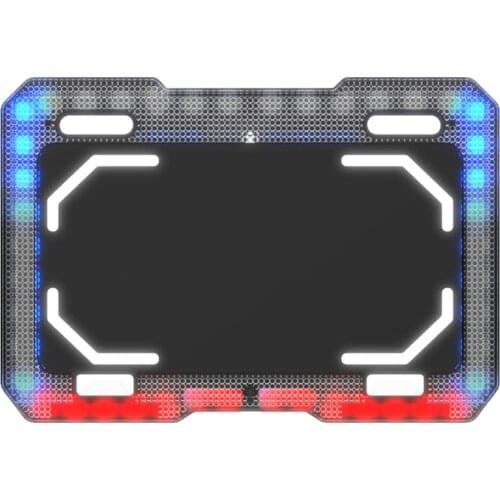 Spirit Beast Universal Motorcycle LED License Plate Frame Modification Scooter With Lighting License Plate Frame For Honda