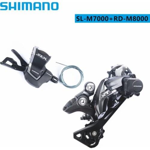 SHIMANO SLX M7000 DEORE M5100 M5120 11 Speed MTB bicycle bike Speed Trigger Shifter + Rear Derailleur GS SGS SL+RD