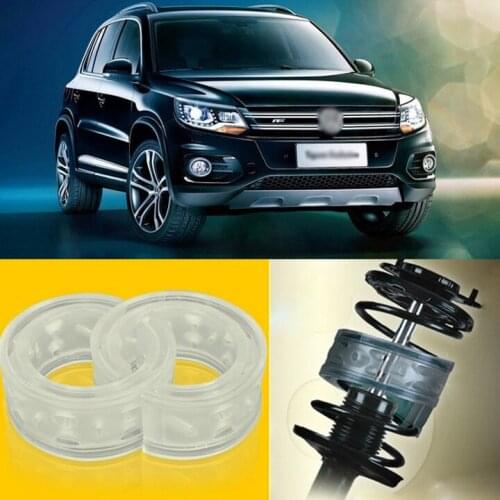 2pcs Power Front /Rear Shock Suspension Cushion Buffer Spring Bumper For Volkswagen Tiguan