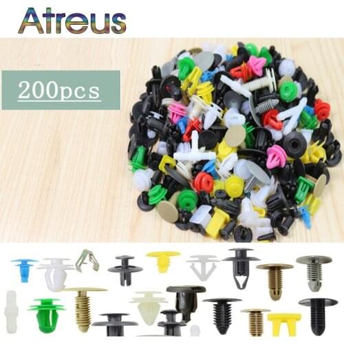 Atreus 200X Mixed Car Fastener Bumper Fender Clips Retainer Rivet For Citroen C4 C5 Hyundai Solaris I30 Ix35 Creta Ford Opel