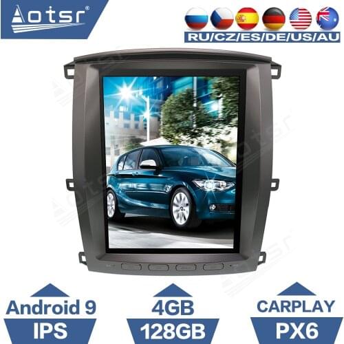 For Toyota Land Cruiser 100 Tesla Screen Android Car Radio For Lexus LX470 2002 - 2007 LC100 Multimedia Player GPS PX6 CarPlay