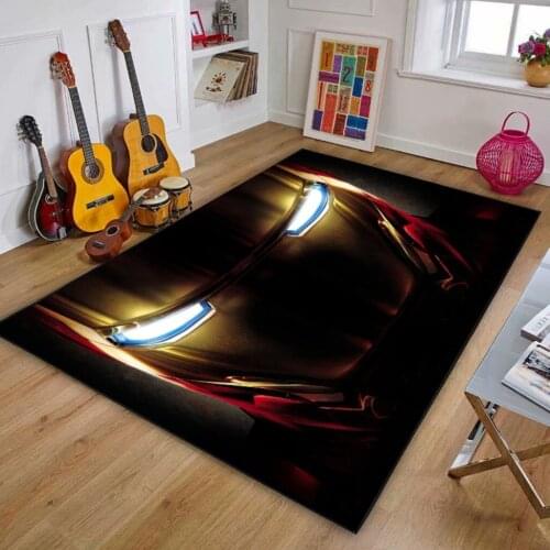 Cartoon Baby Playmat The Avengers Marvel Iron Man Kids Rug Carpet Floor Bedroom Doormat Non-slip Mat Home Decor Birthday Gift