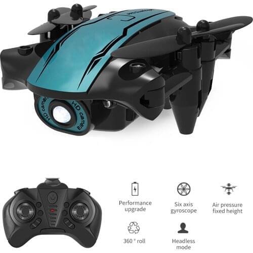 LS Mini Drone 4K CS02 WiFi FPV with 0.3MP/4KMP HD Camera Altitude Hold Mode Foldable RC Drone One key return Quadcopter RTF