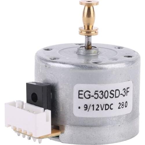 EG530SD-3F DC5-12V 3-Speed 33/45/78 RPM Metal Turntables Motor for Record Player