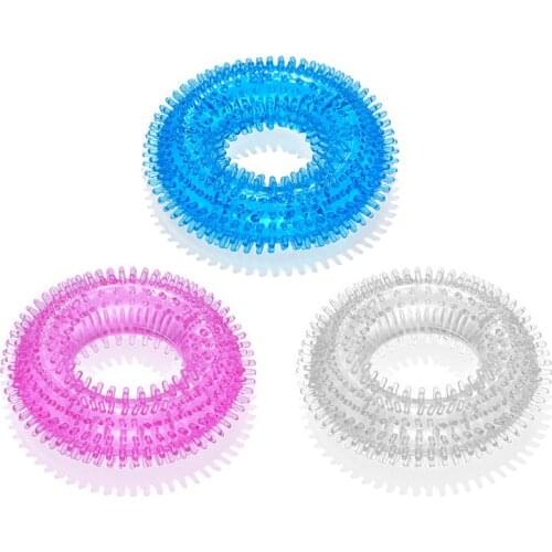 1PC Male Silicone Penis Ring Erection Enlarger Enhancer Rings Adult Sex Toy For Men U1JD