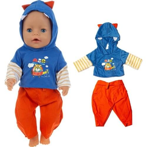 2020 New plane bear set Doll Clothes Fit For 18inch/43cm born baby Doll clothes reborn Doll Accessories