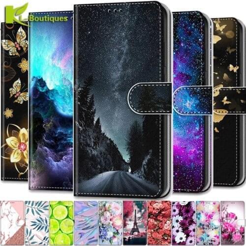 Leather Magnetic Case For Samsung Galaxy A22 4G A32 5G A 22 32 A22case A32case Phone Cover Flip Wallet Painted Funda Etui