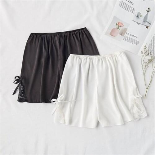 Summer shorts rayon safety pants домашние шорты women home shorts lace edge sexy loose comfortable sleeping shorts