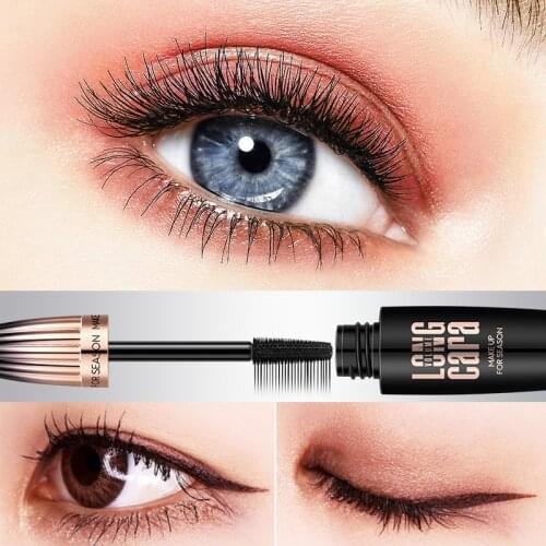 MACFEE Thick mascara curling lengthening eyelash extension long lasting waterproof 4d silk fiber mascara MA008