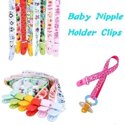 Cartoon Baby Soother Holder Pacifier Holder Clips Soother Holder New Baby Pacifier Clip Pacifier Chain Dummy Clip Nipple Holder